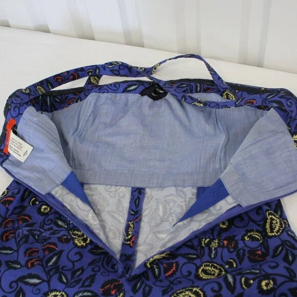 Cartonnier Anthropologie Womens Jumpsuit Romper Blue Straps Size 12 Knee Length - Picture 6 of 12